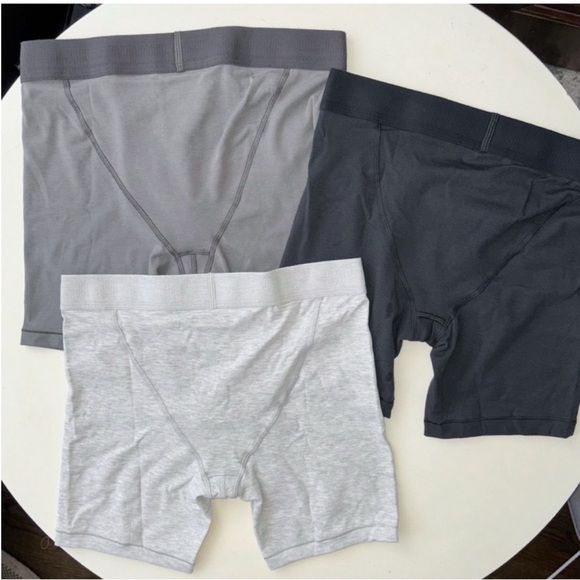 SKIMS Men’s 5” Boxer Brief 3-Pack Heather Multi Size Large New - Picture 3 of 10